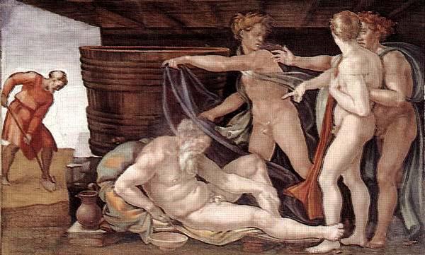 Michelangelo Buonarroti Drunkenness of Noah